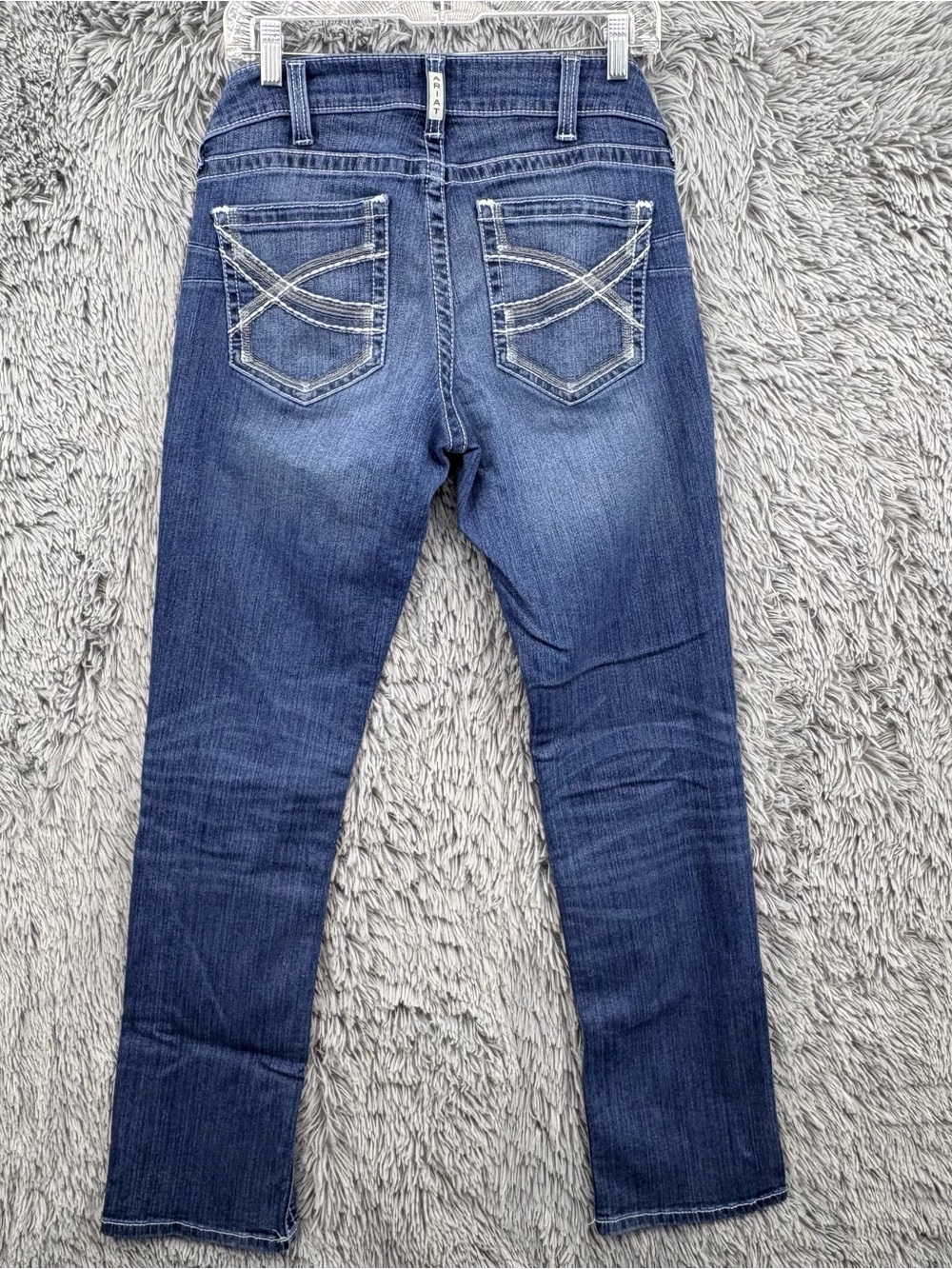 Ariat Real Jeans Womens 30 Mid Rise Stretch Ivy Dresden Stackable Straight Leg - Picture 2 of 12